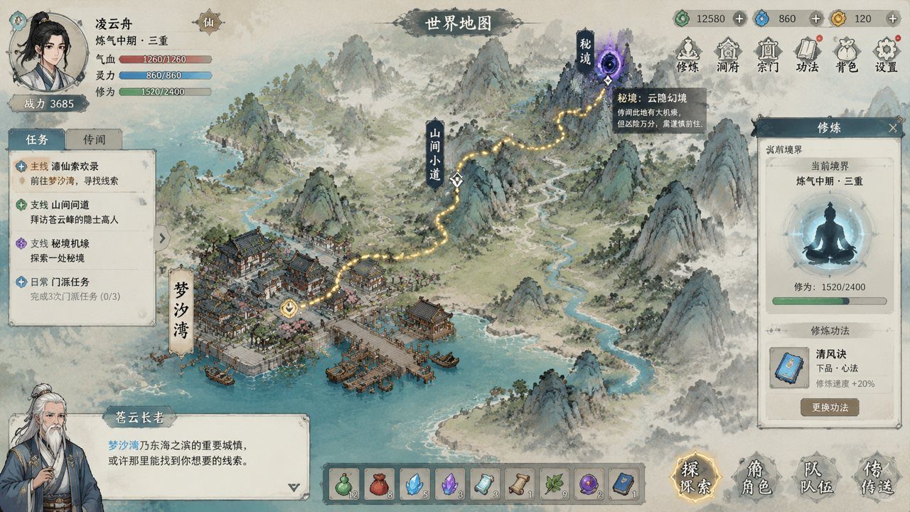 谪仙索欢录 角色选择 画面 4